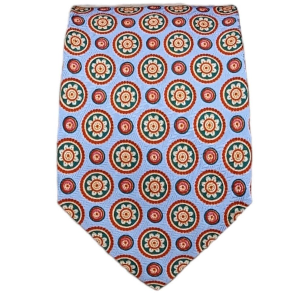STEFANO RICCI Purple Geometric Silk Tie ITALY 60"/ 3.7" EC